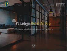 Tablet Screenshot of paradigmhotelsgroup.com